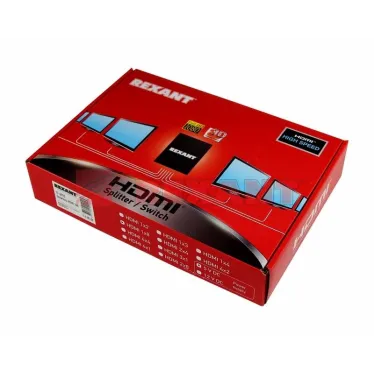 Делитель гнездо HDMI на 8 гнезд HDMI, металл | 17-6903 | REXANT