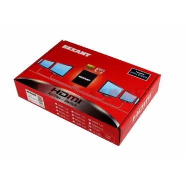 Делитель гнездо HDMI на 4 гнезда HDMI, металл | 17-6902 | REXANT