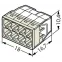 Клемма 8-проводная 0.5-2.5мм2 одножильный серый (уп/50шт) | 2273-208 | WAGO