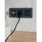 BRITE Розетка USB A+A 3.1А РЮ10-1-БрГ графит