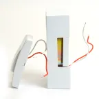 Звонок с кнопкой электромеханический проводной, 230V белый 119х70х37мм, DB-102