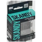 SKANDY Кнопка звонка с индикацией для отелей 10А SK-V17Gr серый IEK