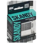 SKANDY Кнопка звонка с индикацией для отелей 10А SK-V17W арктический белый IEK