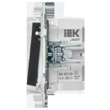 SKANDY Кнопка звонка с индикацией для отелей 10А SK-V17G графит IEK