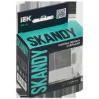 SKANDY Кнопка звонка с индикацией для отелей 10А SK-V17S серебряный IEK