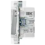SKANDY Кнопка звонка с индикацией для отелей 10А SK-V17S серебряный IEK
