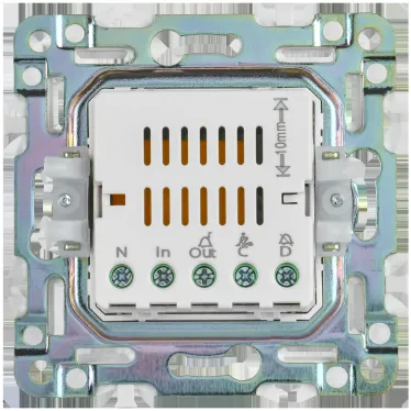 SKANDY Кнопка звонка с индикацией для отелей 10А SK-V17G графит IEK