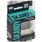 SKANDY Кнопка звонка с индикацией для отелей 10А SK-V17Sa песочный IEK
