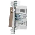 SKANDY Кнопка звонка с индикацией для отелей 10А SK-V17Sa песочный IEK
