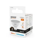 Лампа светодиодная LED 7 Вт 530 лм 3000К софит MR16 теплый GU5.3 AC 220В Elementary Gauss