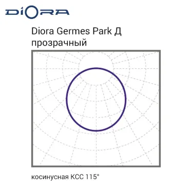 Светильник светодиодный Germes Park 80/12000 Д прозрачный 5K