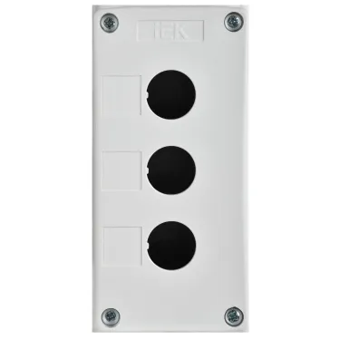 Корпус КП103-Р для кнопок 3 места белый IEK