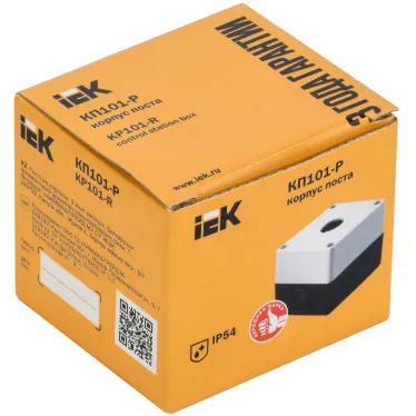 Корпус КП101-Р для кнопок 1 место белый IEK