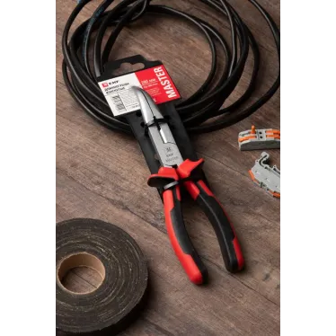 Длинногубцы изогнутые Master 200 мм EKF Basic|dgi-200-mas|EKF