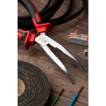 Длинногубцы изогнутые Master 200 мм EKF Basic|dgi-200-mas|EKF