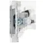 SKANDY Розетка двойная TV+RJ45 кат.6E SK-A15N никель IEK