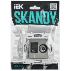 SKANDY Розетка двойная TV+RJ45 кат.5E SK-A14N никель IEK