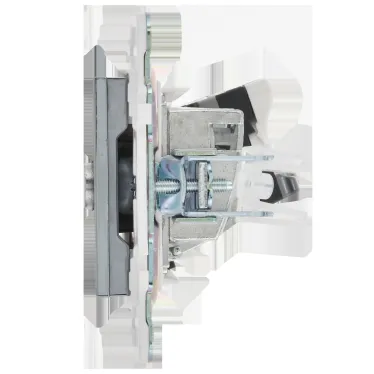 SKANDY Розетка двойная TV+RJ45 кат.5E SK-A14N никель IEK