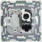 SKANDY Розетка двойная TV+RJ45 кат.5E SK-A14N никель IEK