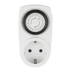 Таймер механический с розеткой 220В 12/24ч 3500Вт UST-M10 WHITE