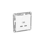Эпика Механизм розетки USB-C - 2шт белый EKF