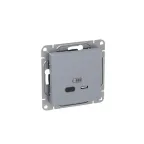 Эпика Механизм розетки USB-С быстрая алюминий EKF