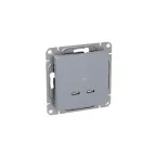 Эпика Механизм розетки USB-C - 2шт алюминий EKF