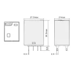 Реле миниатюрное промышленное общего назначения, 2CO, ком. ток 10А, AgSnO?, напряжение 24V DC, опция: светодиод
