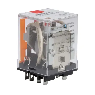 Реле миниатюрное силовое, 3CO, ком. ток 16А, AgSnO?, напряжение 115V AC, опция: тест-кнопка+светодиод