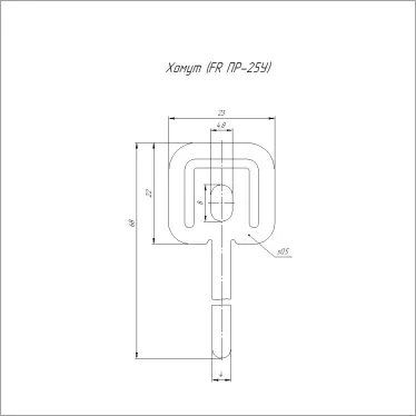 Хомут (FR ПР-25У) (100шт/5000шт уп/кор)