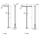 Светильник светодиодный ДТУ POKER LED 35 (W) L-SHAPE 4M 3000K (в комплекте ЗДФ) | 1739000030 | Световые Технологии