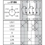 Кулачковый переключатель КПУ11-10/3186  | SQ0715-0154 | TDM