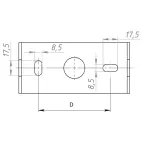 Светильник светодиодный FREGAT FLOOD LED/B 110W D60 740 RAL9006 | 1426000810 | Световые Технологии