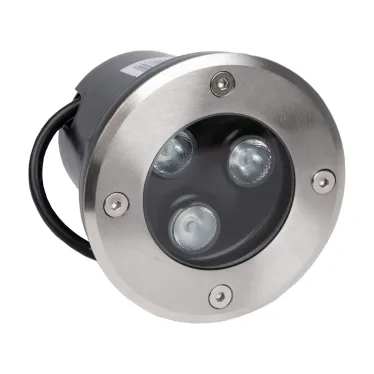 ULU-B10A-3W/RGB IP67 GREY Светильник светодиодный уличный. Архитектурный встраиваемый. RGB свет. Корпус серый. TM .