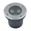 ULU-B10A-3W/RGB IP67 GREY Светильник светодиодный уличный. Архитектурный встраиваемый. RGB свет. Корпус серый. TM .