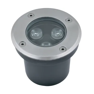 ULU-B10A-3W/RGB IP67 GREY Светильник светодиодный уличный. Архитектурный встраиваемый. RGB свет. Корпус серый. TM .