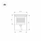 Светильник LTD-GROUND-R110-15W Warm3000 (SL, 20 deg, 230V) | 026450(1) | Arlight