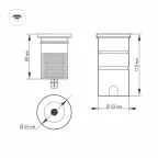 Светильник LTD-GROUND-R65-6W Warm3000 (SL, 24 deg, 230V) | 026449 | Arlight