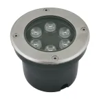 ULU-B11A-6W/RGB IP67 GREY Светильник светодиодный уличный. Архитектурный встраиваемый. RGB свет. Корпус серый. TM .