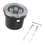 ULU-B11A-6W/RGB IP67 GREY Светильник светодиодный уличный. Архитектурный встраиваемый. RGB свет. Корпус серый. TM .