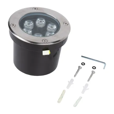 ULU-B11A-6W/RGB IP67 GREY Светильник светодиодный уличный. Архитектурный встраиваемый. RGB свет. Корпус серый. TM .