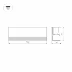Светильник ART-LUMILINE-3351-500-12W Warm3000 (SL, 120 deg, 24V) (Arlight, IP67 Металл, 3 года)
