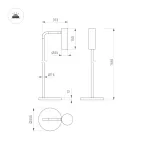 Светильник SP-VERDI-FLOOR-3W Warm3000 (BK, 20 deg, 230V) (Arlight, IP20 Металл, 3 года)