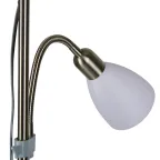 Торшер UML-T520 E27+E14 SILVER/WHITE напольный под лампу Е27 и Е14 2х60W Серебристый/Белый ТМ