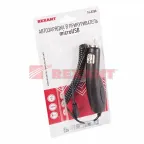 Автозарядка в прикуриватель microUSB (АЗУ) (5 V, 1000 mA) шнур спираль 1.2 м черная | 16-0250 | REXANT