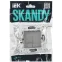 SKANDY Выключатель 2-клавишный перекрестный 10А SK-V06N никель IEK
