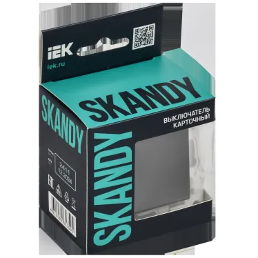SKANDY Выключатель карточный 30А SK-V15Bl черный IEK