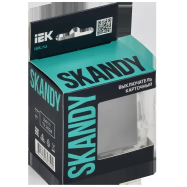 SKANDY Выключатель карточный 30А SK-V15Gr серый IEK