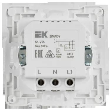 SKANDY Выключатель карточный 30А SK-V15Sh шампань IEK