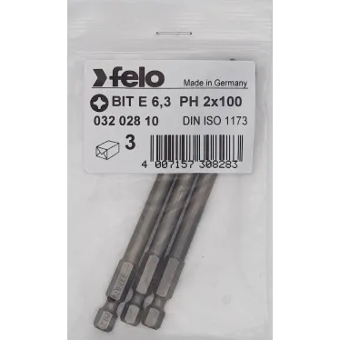 Бита крестовая серия Industrial PH 2X100, 3 шт